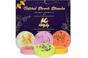 Katty Loy - Natural Shower Steamers Bath Bombs Fizzer Set Luxury Home Spa - Gift for Women Her Girl Girlfriend Mum Nan Wife - Lavender Rose Mint - Novelty Birthday Present Christmas Stocking Filler