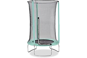 Plum Play 4ft Mini Indoor Outdoor Trampoline with Safety Enclosure - Suitable From 3 Years Plus - Stable Legs - Durable Active Junior Garden Play