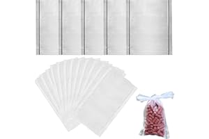 Ksvaye 150 Stück PVA Beutel Angeln PVA Bags Karpfenangeln Schnelle Wasserlösliche Köder Tasche PVA Tüten Transparente Karpfen Angeltasche für Karpfenköder (7x15cm + 10x12cm)