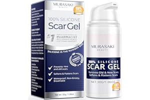 MURASAKI BEAUTY Silicone Scar Gel 30g Scar Cream,Scar Removal,Scar Treatment, Scar Removal Cream for C-Section, Stretch Marks, Acne, Surgery, Effective for Both Old and New Scars