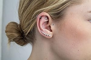 ACUPIPS Crystal Ear Seeds with Ear Map & Instructions for Weight Loss & Cravings. Acupuncturist Designed. by The UK's Original Ear Seed Company.