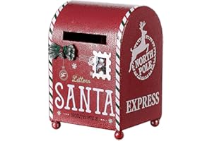 Holyart Portalettere Rosso Natalizio 20x15x10 cm