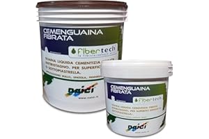 GENERICO Naici Cemenguaina Fibrata Guaina Liquida Bicomponente Cementizia Fibrorinforzata Grigio Scuro - Composizione Predosata A+B Kg 20