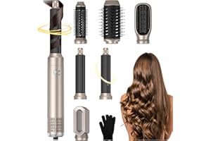 LIZEALUCKY Hot Air Brush Hair Dryer Blow Brush, 5 in 1 Blow Dryer Brush Multifunctional Hot Curling Iron Hair Styling Appliances, Detachable Magic Styler Negative Ionic Air Styler