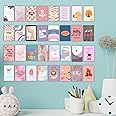 EKDALI Aesthetic boho small posters set of 32 posters for wall decoration Make a collage with the posters 4 x 6 inch - 350 GSM Poster Paper
