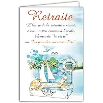Grande Carte De Vœux Amusante Pour Départ à La Retraite/carte