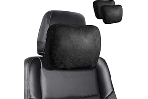 MAGIC SELECT 2x Pillow Headrest Car. Cervical Support for Seat Back. Driver Neck Pillow for the Car, Comfortable, Soft, Breathable that Relieves Neck Pain on Long Trips.