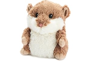 Warmies Peluche Criceto Marrone Borsa di Grano Riscaldabile al Microonde, Orsetto Peluche Ponderato Leggermente Profumato con Lavanda Francese