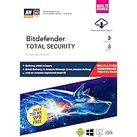 BitDefender Total Security Latest Version (Windows / Mac / Android / iOS) - 3 Devices, 3 Years (Email Delivery in 2…