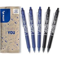 Pilot Frixion Ball Ersatzminen 0,7 Mm – Family Pack 6 Stück In Schwarz, Blau, Rot, Grün, Für Frixion Stifte