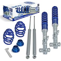 Sport Fahrwerk Set Inkl Gutachten Sport Gewindefahrwerk Domlager Koppelstangen BlueLine Set Paßt Für BMW 3er E46 Bmw E46 Federn Hinten