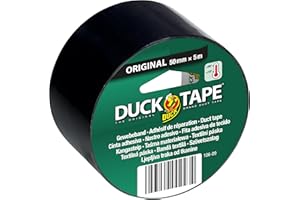 Ducktape 106-09 Bande de tissu, 50 mm x 5 m, Noir