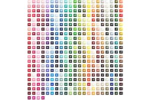 ARTDOT 445 Diamond Painting Square Trapani Perline per Sostituzione Trapani mancanti, Freestyle Custom 5D Diamond Art Kit Artigianato Fai da Te Colori DmC Totale 89.000 Pezzi