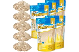 NITOY 11 Lbs/5kg Fun Play Sand for Kids, Safe Non-Toxic Eco-Friendly Molding Sand for Stress Relief & Skill Development, Easy-to-Shape Mess-Free Formula Enhances Imagination & Creativity (Original Color)