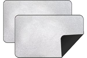 ZATOOTO Pare Soleil Voiture Bébé 2 Pièces - Rideau Voiture Occultant Magnétique pour Vitres Latérales Arrière - Protection UV et Intimité, Argent