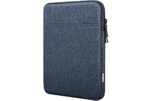 TiMOVO 9-11" Sac de Tablette pour iPad 11 Pouces A16 2025, iPad 10,9"/10,2", i Pad Air 11 Pouces/5e/4e Gén. 10,9", Galaxy Tab A9 Plus 11", Sac pour Smart Keyboard, Gris Bleu