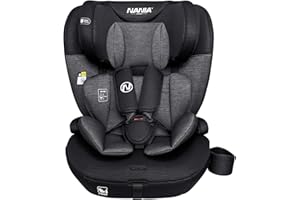 Nania Torino, Seggiolino auto 76-150 cm, da 9 a 36 kg, da 15 mesi a 12 anni, Poggiatesta regolabile con 12 regolazioni, Protezione laterale,Rivestimento sfoderabile e lavabile – Portabicchieri