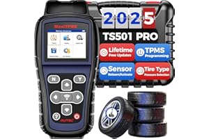 Autel MaxiTPMS TS501 Pro Outil Programmation TPMS, 2025 Identique au TS508WF TS508, Mise à Niveau du TS501 TS408S, Réapprentissag Activation Capteur, Programmation Capteur MX, Réinitialisation TPMS