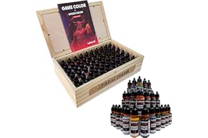 Silu - Vallejo Pittura Acrilica Xpress Colore, Gamma Completa 60 Dipinti con Astuccio in Legno, Nuova Gamma Riformulata per Pittura W40k, Miniature, Mockup