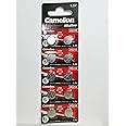 10 Camelion Ag10 / Lr54 / 189/389 / Lr1130 Pack of 10 Alkaline Batteries, Long Life (Expiration Date Markened)