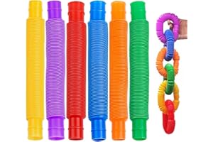 ZOVATOR Stretch Pipe Toy,12 PCS Fidget Tube Toys Fun Tubes Mini Sensory Tube Colourful Tubes Sensory Toys Pop Tubes for Autism