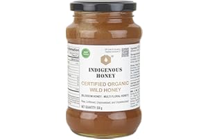 INDIGENOUS HONEY Raw Organic Honey NMR Tested NPOP Organic Certified Pure Natural Unprocessed Original Honey - 530 g Glass Ja