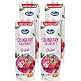 Ocean Spray Cranberry Raspberry Mixed Fruit Drink No Sugar Added, 1 Litre (Pack of 4)