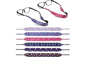 Hifot 6 Piezas Cordones para Gafas Niño, Neopreno Cuerda de Gafas Secado Rápido Correa Gafas para Gafas de Sol, Deportes, Aire Libre