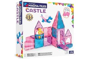 Magna-Tiles Castle 25-Piece Magnetic Construction Set, The Original Magnetic Building Brand