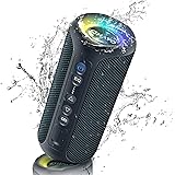 OHAYO Cassa Bluetooth Potente 40W, Altoparlante Portatile Impermeabile IPX7, Cassa Bluetooth 5.0 Wireless con Luci a LED, 30H