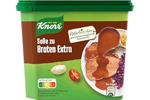 ‎KNORR Knorr Soße zu Braten Extra leckere dunkle Soße Sauce mit würzigem Geschmack 25 Portionen