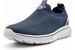 ODCKOI Chaussures de Course Homme Slip on Baskets sans Lacets Baskets Fitness Running Chaussures de Respirante Sport Chaussures