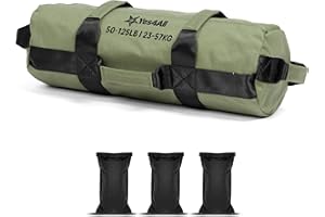 Yes4All Sandbag Regolabile per attività Fisica e Fitness con 7 Maniglie - Power Bag per allenamenti di Corsa, Core Bag per Molti allenamenti Esercizio Funzionali, e Forza 2-90kg