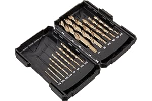 Marca Amazon - Denali Juego de brocas de unta Piloto de 14 piezas con Estuche