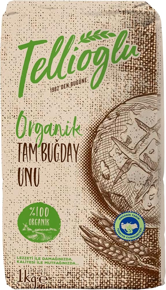 Tellioğlu Organik Tam Buğday Unu 1 Kg