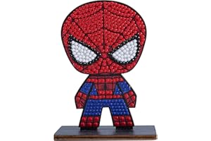 Crystal Art - Kit Figurine à Diamanter - Activité Manuelle de Création et Ludique - Adulte et Enfant - Décoration Scintillante aux Couleurs Assorties - Marvel - Spider-Man