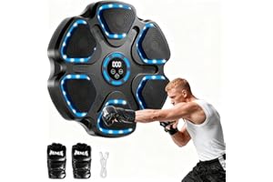 FBSPORT Music Boxing Machine, Smart Musik Boxen Machine mit Boxhandschuhen, Boxen Training Ausrüstung für Erwachsene Kinder, Boxmaschine mit Musik