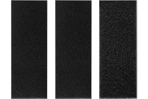 Ticeed 3PCS Filtre pour Aquarium, Mousse Filtre Bassin Mousse Filtre Aquarium Mousse Aquarium Filtre pour Bassin Éponge Filtrante Biochimique pour Aquarium Étang Fish Tank (2 Tailles, Noir)