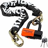 Kryptonite New York Chain 1210 Security Disc Lock (100cm), Black/Orange