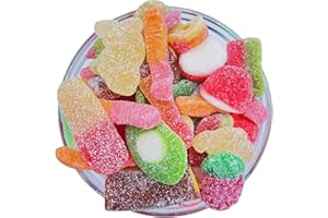 NITAAR Fizzy Pick & Mix Sweets 1kg Mixed Assorted Share Bag - Retro Pick n Mix Candy Selection - Perfect For Birthday, Christmas, Valentines Gifts & Other Occasions
