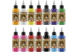 D L D DLD Golden Swirls Baodeli 14 szt. zestaw atramentów do tatuażu – wegański – wieczny profesjonalny tusz do tatuażu 1 oz 30 ml butelka LOT Dazzling Dynamic Lines – uniwersalny zestaw atramentów do