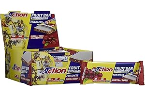ProAction Fruit Bar (mirtilli rossi, confezione da 24 barrette da 40 g)