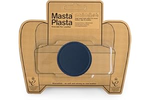 MastaPlasta Self-Adhesive Premium Leather Repair Patch - Navy Circle 5cm x 5cm (2in x 2in). First-Aid for Sofas, Car Seats, Handbags, Jackets