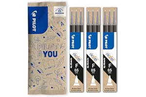 PILOT - 3 Pack med 3 Refill 0,5 - Raderbart bläck för Frixion Point & Frixion Point Clicker