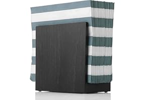 TOROS STORE Servilletero - Servilletero de madera rústica negra - Servilleteros para mesas - Servilletero de cóctel - Servilletero de papel - Dispensador de almacenamiento de servilletas