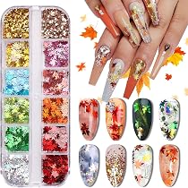 Glitzer-Pailletten Für Nails – 24 Designs Mit Stern, Herz & Schmetterling