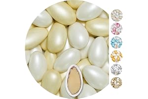 EinsSein 1kg Peladillas de almendras boda Conchiglia Mezcla crema blanca perla peladilla almendra bautizo bautizos grageas comunion comunión niño baratas confeti Fiesta cumpleaños chocolate Evento