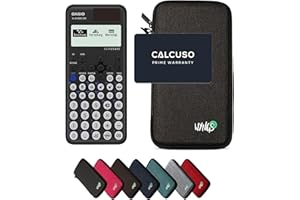 Casio fx-810DE CW ClassWiz inkl. WYNGS Schutztasche Dunkelgrau - Wissenschaftlicher Taschenrechner - Basic Set