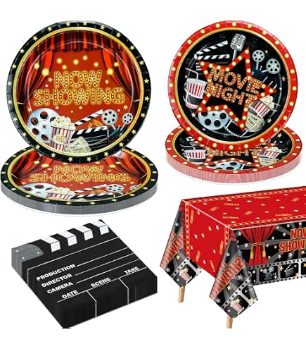 Bristol Novelty Set Fondali Cinema Per Feste A Tema Hollywood – 2 Pannelli Decorativi