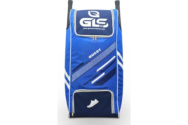 GLS Quest Pro with Wheel Cricket Kit Bag with Two Bat Pocket Compartment and Shoe Pocket (Color May Vary)